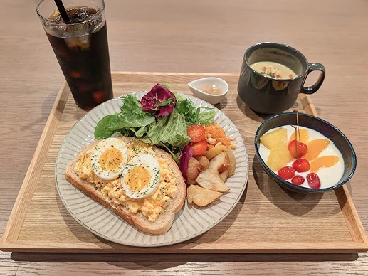 和風たまごオープンサンドプレート / 風響(かぜのね) 京都店
